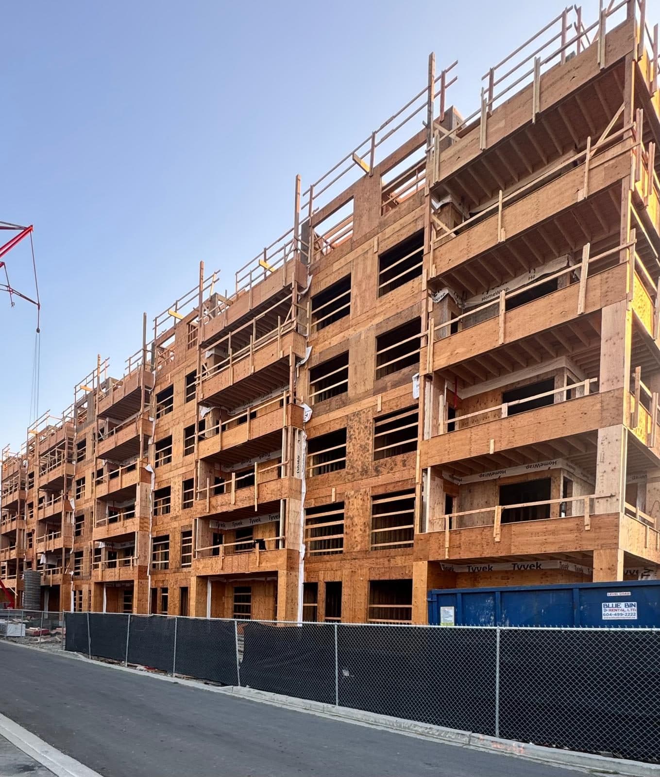 Five-storey wood-frame multi-family building