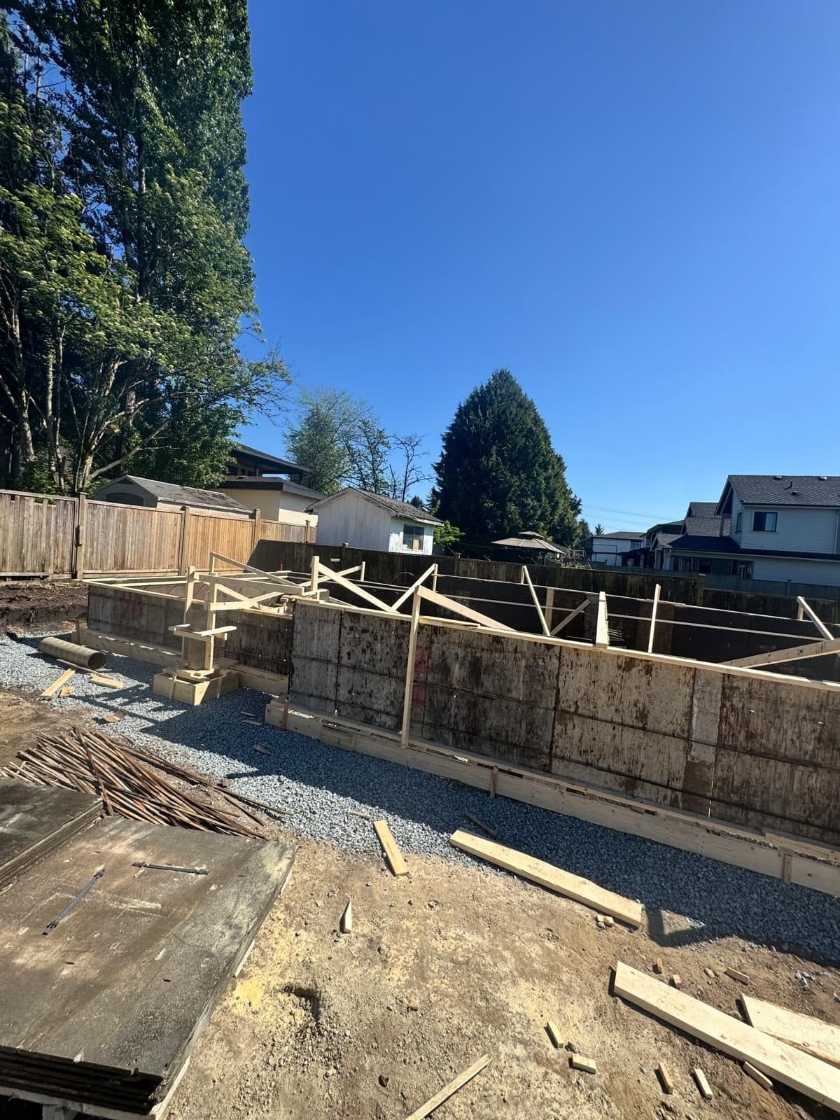 Concrete foundation formwork