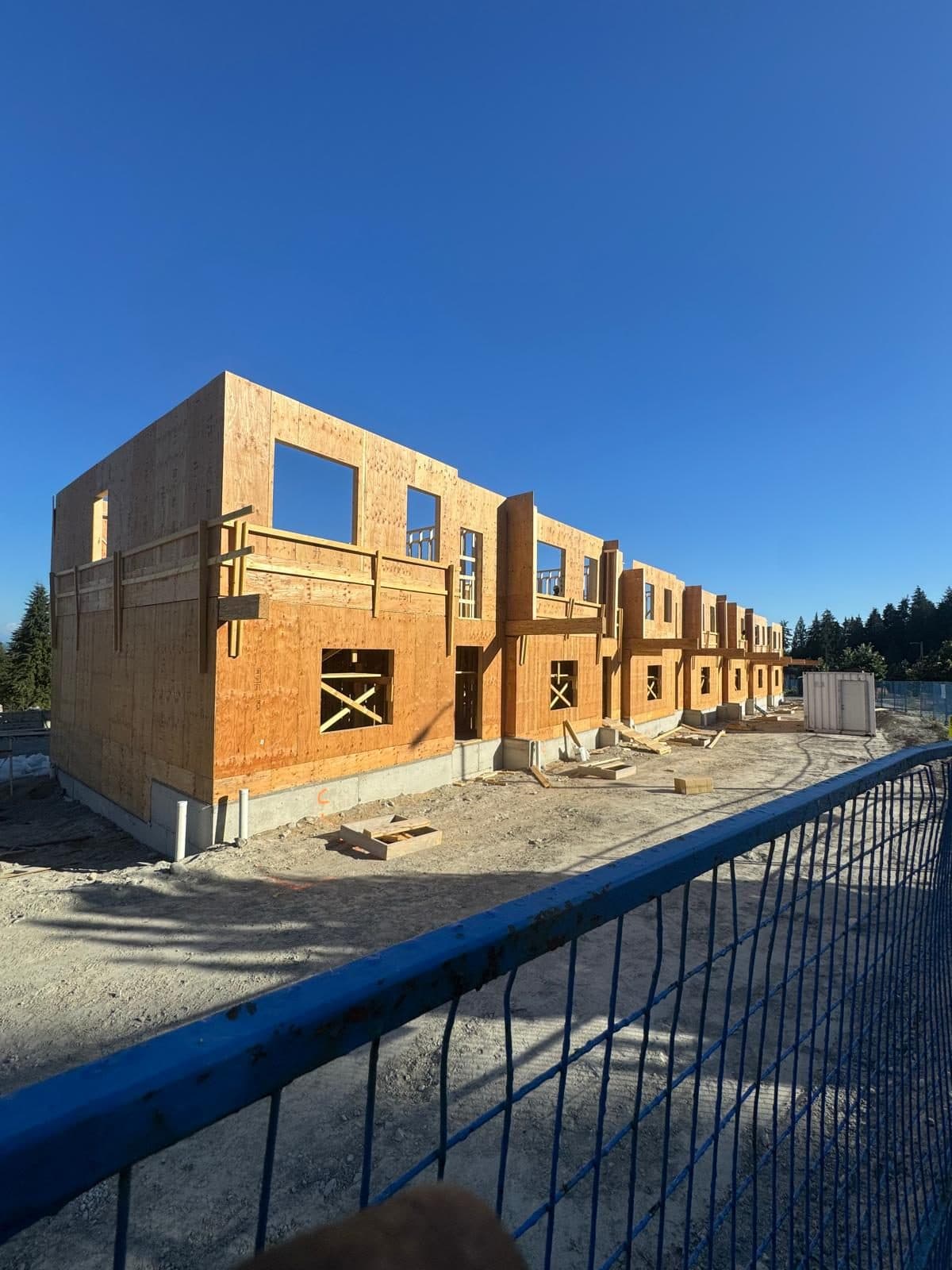 Two-storey custom home fully framed