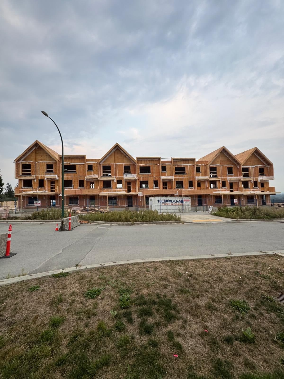 Framed townhouse complex